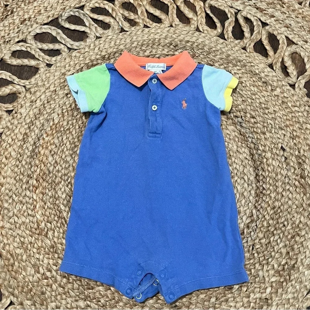 Vintage Ralph Lauren Baby Boy Romper size 9Months